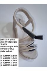 ARKA LASTİK DETAY RAHAT SANDALET
