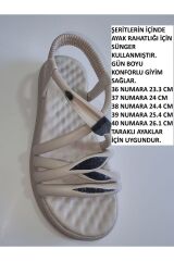 ARKA LASTİK DETAY RAHAT SANDALET