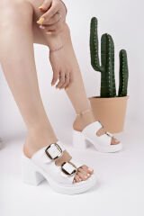 TOPUKLU KADIN ÇİFT TOKALI TERLİK