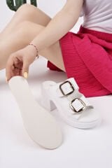 TOPUKLU KADIN ÇİFT TOKALI TERLİK