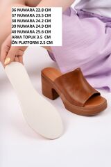 Trend Topuklu Şık Platform Terlik