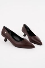 Kadın Yandan Tokalı Kısa Ökçeli Topuklu Ayakkabı